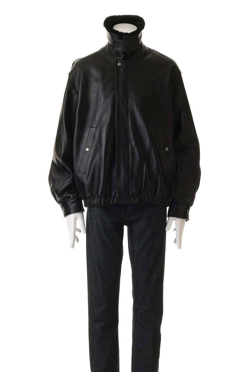 ssstein(シュタイン)｜【UNISEX】MOUTON COLLAR SHEEP LEATHER ZIP