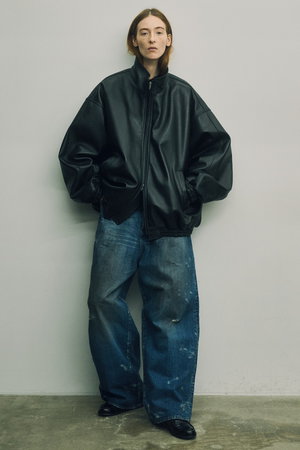 シュタイン/sssteinの【UNISEX】SHEEP LEATHER STAND COLLAR JACKET(110800/110804)