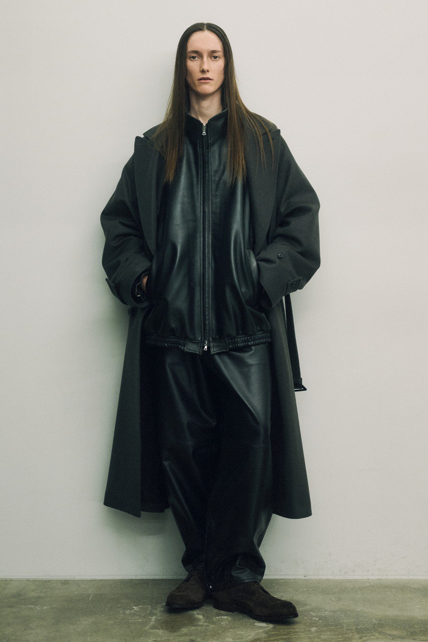 ssstein(シュタイン)｜【UNISEX】SHEEP LEATHER STAND COLLAR JACKET