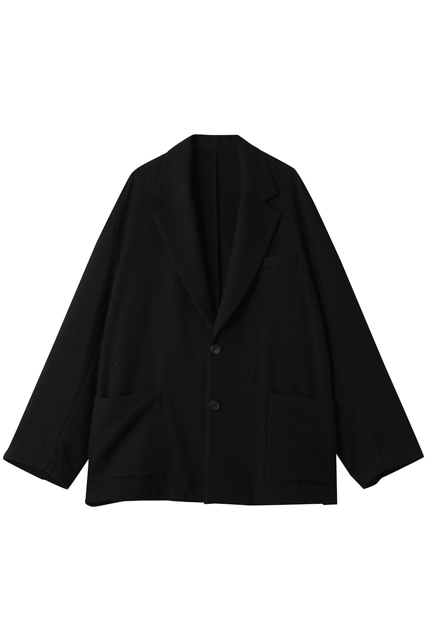 ssstein 【MEN】WOOL/CASHMERE FLEECE SINGLE BREASTED JACKET (ブラック, M) シュタイン ELLE SHOP ssstein 【MEN】WOOL/CASHMERE FLEECE SINGLE BREASTED JACKET (ブラック, M) シュタイン ELLE SHOP