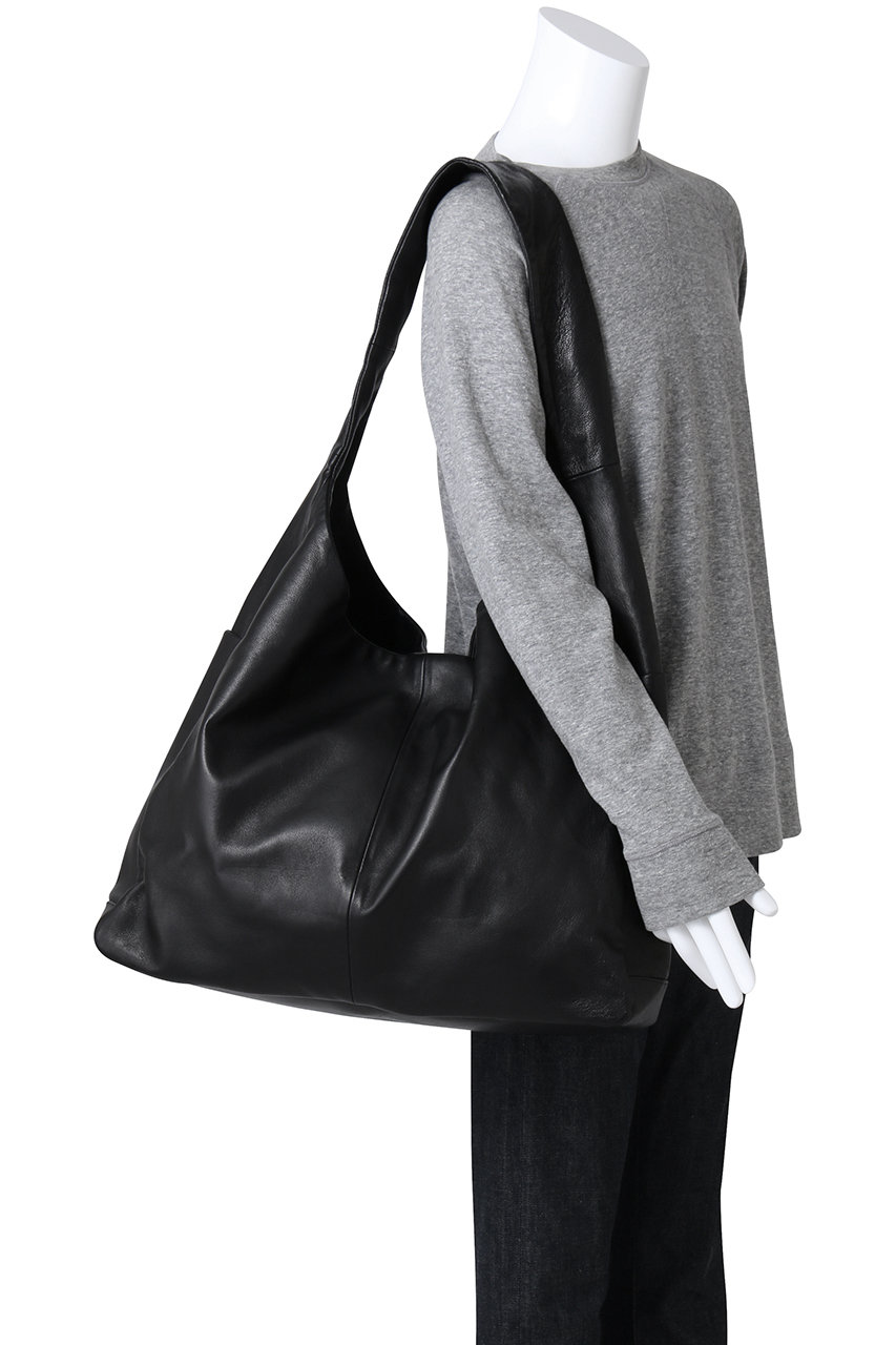 ssstein(シュタイン)｜【UNISEX】LEATHER SHOULDER BAG/ブラック の