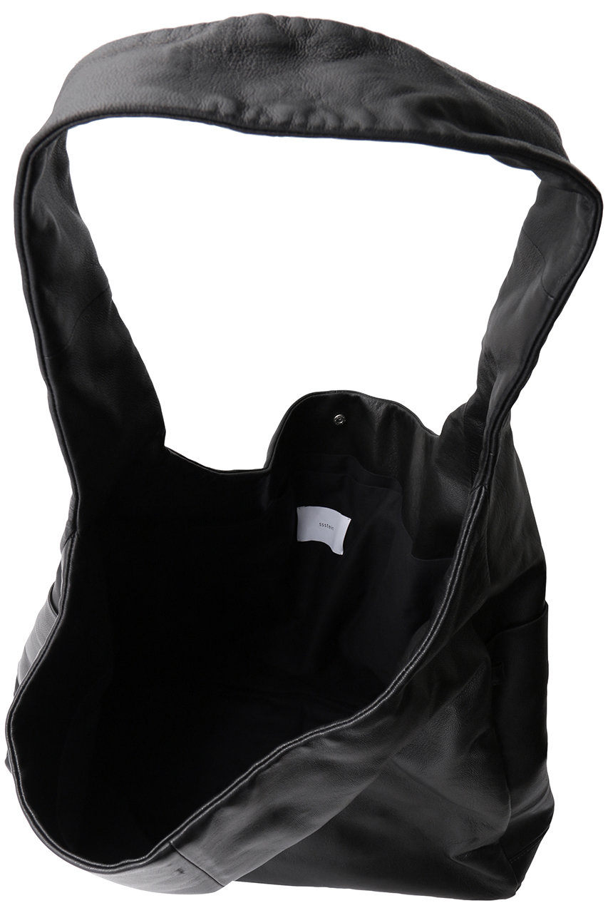 ssstein(シュタイン)｜【UNISEX】LEATHER SHOULDER BAG/ブラック の