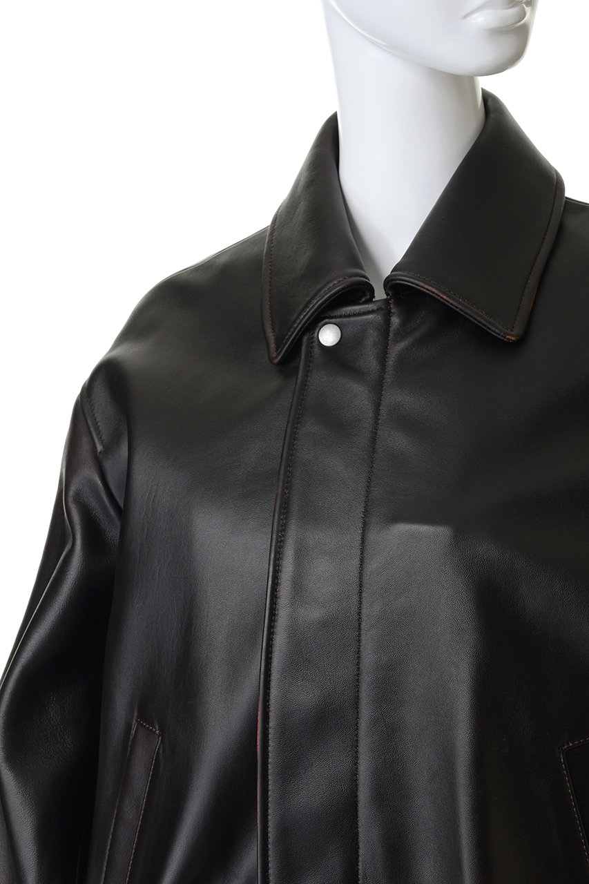 ssstein(シュタイン)｜【UNISEX】SHEEP LEATHER ZIP SHORT JACKET