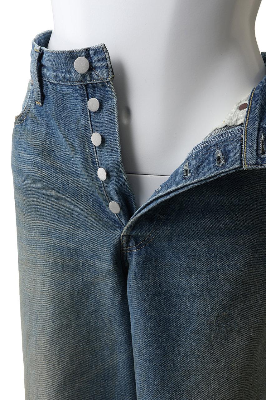 ssstein(シュタイン)｜【UNISEX】LOOSE DENIM JEANS/インディゴ の通販