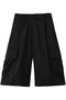 【UNISEX】SILK CUPRO CARGO SHORT TROUSERS シュタイン/ssstein ブラック