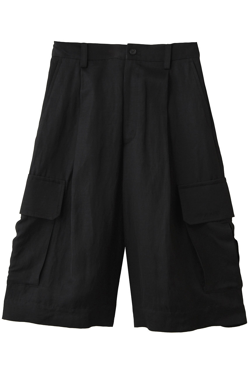 シュタイン/sssteinの【UNISEX】VIS/LI BRIGHT TWILL CARGO SHORT TROUSERS(ブラック/ST.1458)