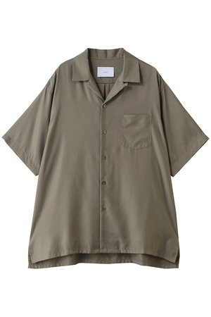 シュタイン/sssteinの【UNISEX】CUPRO TWILL OVERSIZED OPEN COLLAR SS SHIRT(110400/110402)