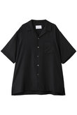 【UNISEX】CUPRO TWILL OVERSIZED OPEN COLLAR SS SHIRT