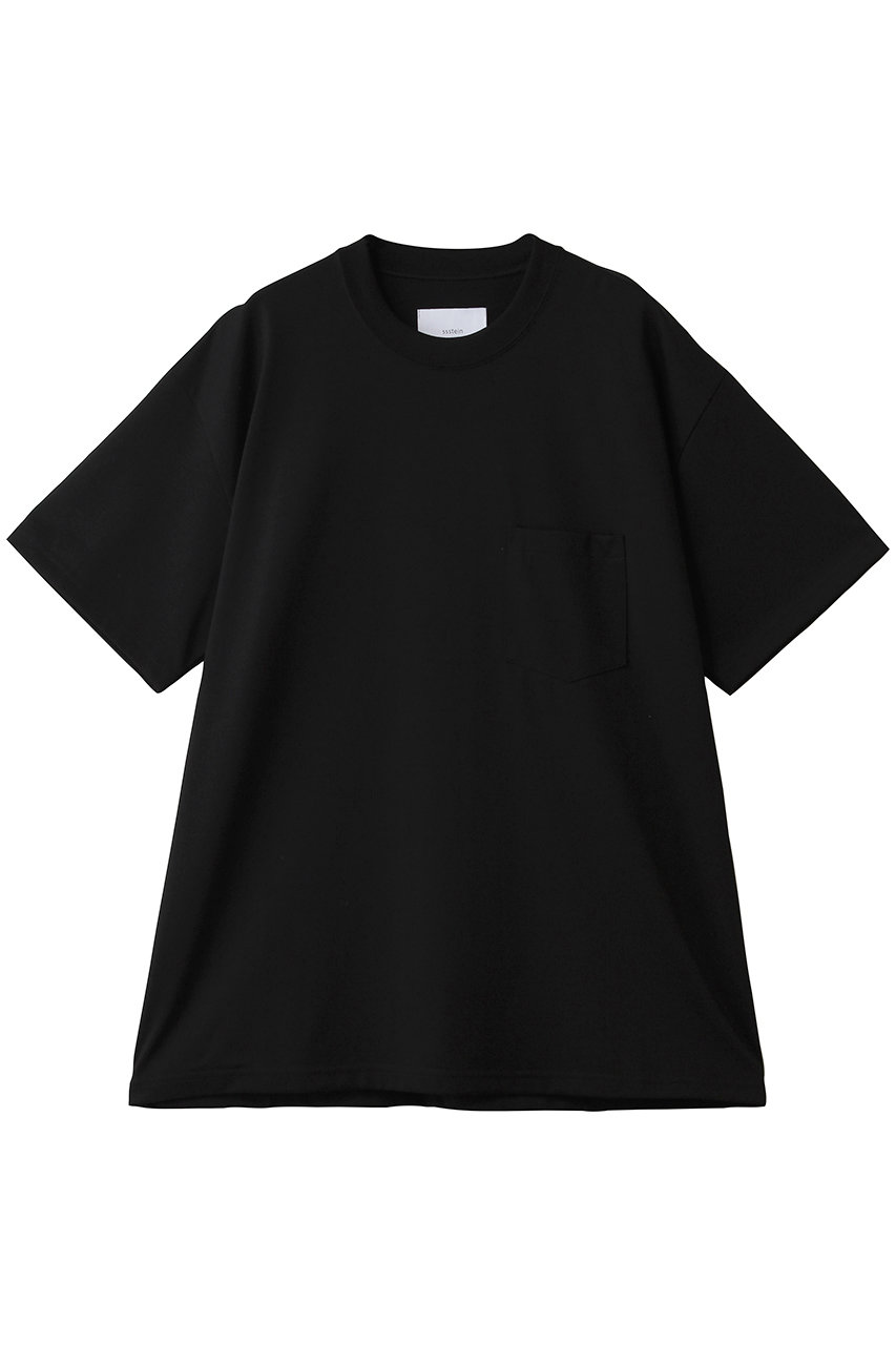 シュタイン/sssteinの【UNISEX】SUPIMA COTTON OVERSIZED POCKET TEE(ブラック/ST.1506)