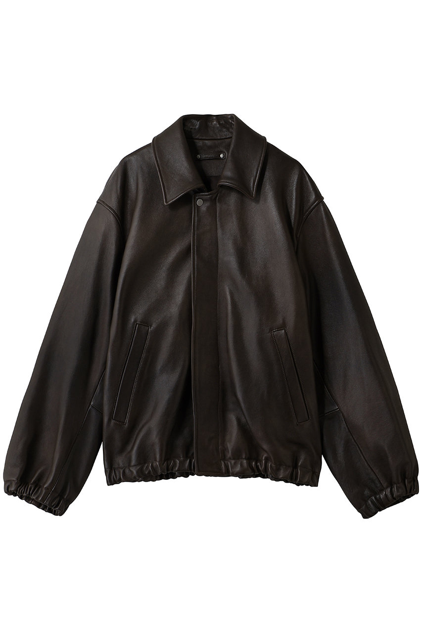 シュタイン/sssteinの【UNISEX】SHEEP LEATHER ZIP SHORT JACKET(ダークブラウン/ST.1555)