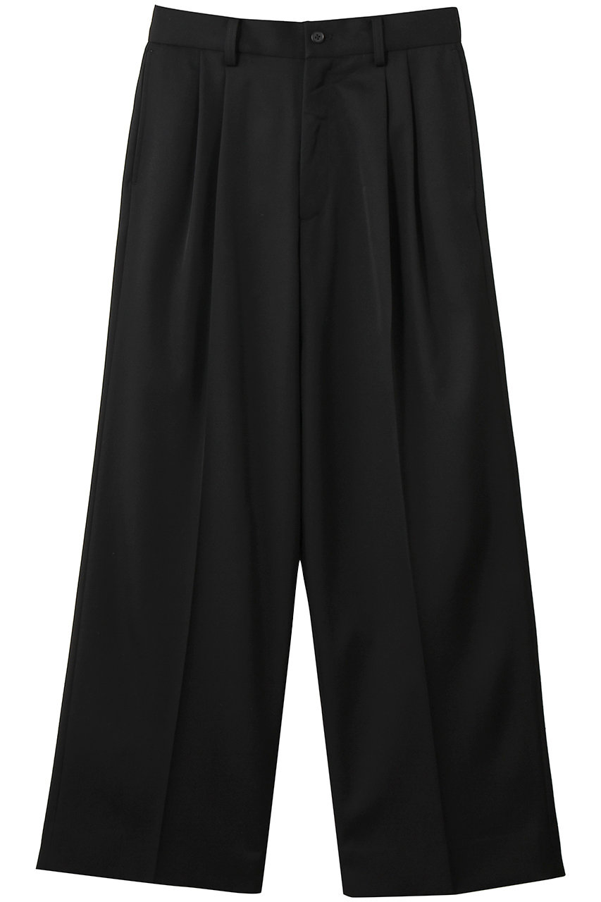 シュタイン/sssteinの【UNISEX】LONG WIDE TROUSERS(ブラック/ST.1602)