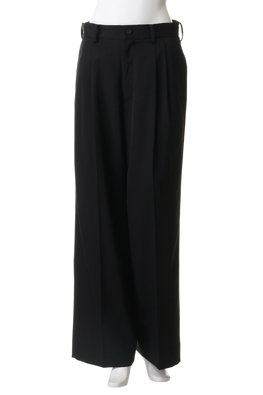 ssstein(シュタイン)｜【UNISEX】LONG WIDE TROUSERS/ブラック の通販