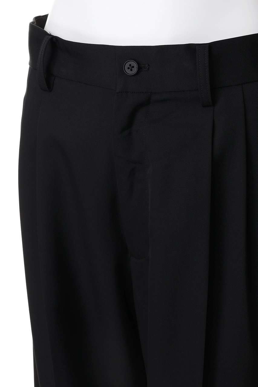 ssstein(シュタイン)｜【UNISEX】LONG WIDE TROUSERS/ブラック の通販