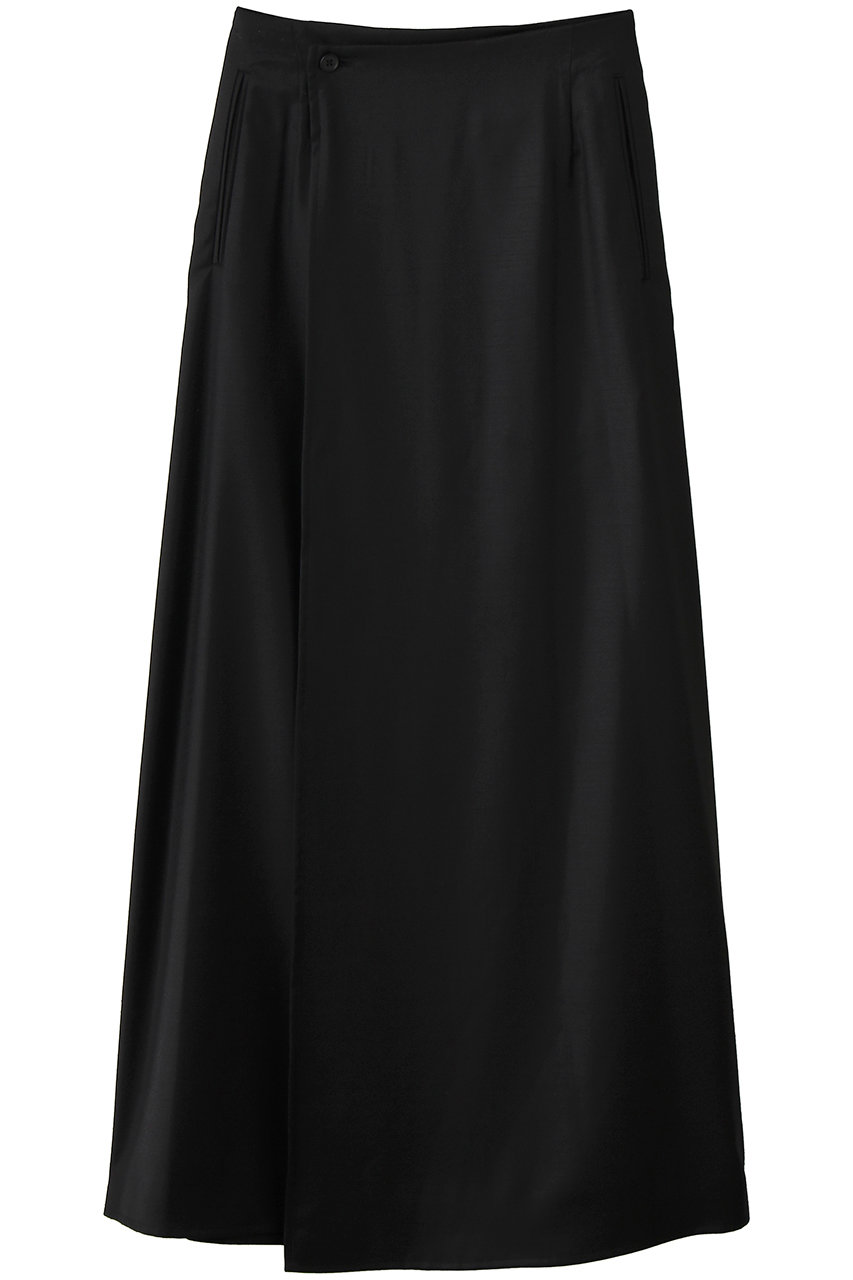 シュタイン/sssteinの【UNISEX】WOOL SILK WRAP SKIRT(ブラック/ST.1615)