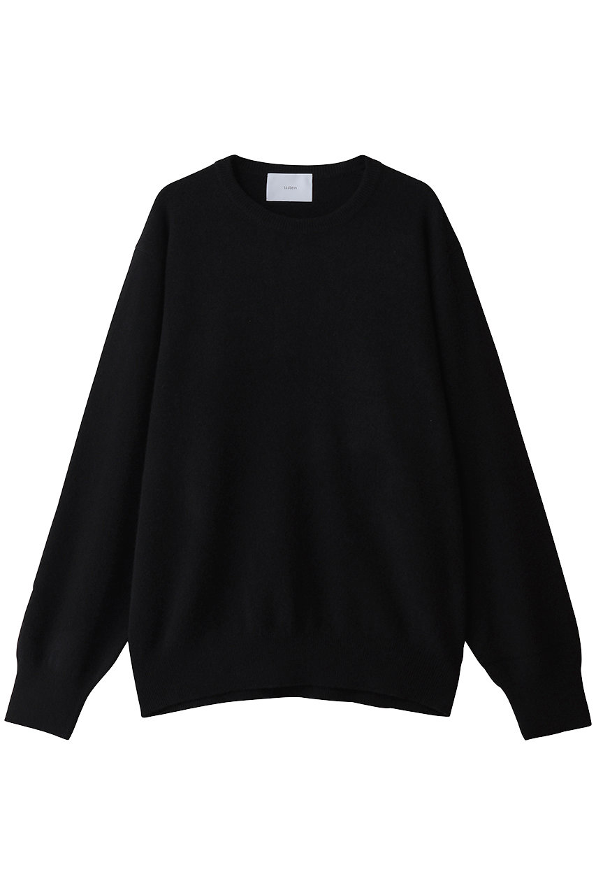 ssstein 【UNISEX】EXTRA FINE WOOL KNIT CREW NECK LS (ブラック, S) シュタイン ELLE SHOP