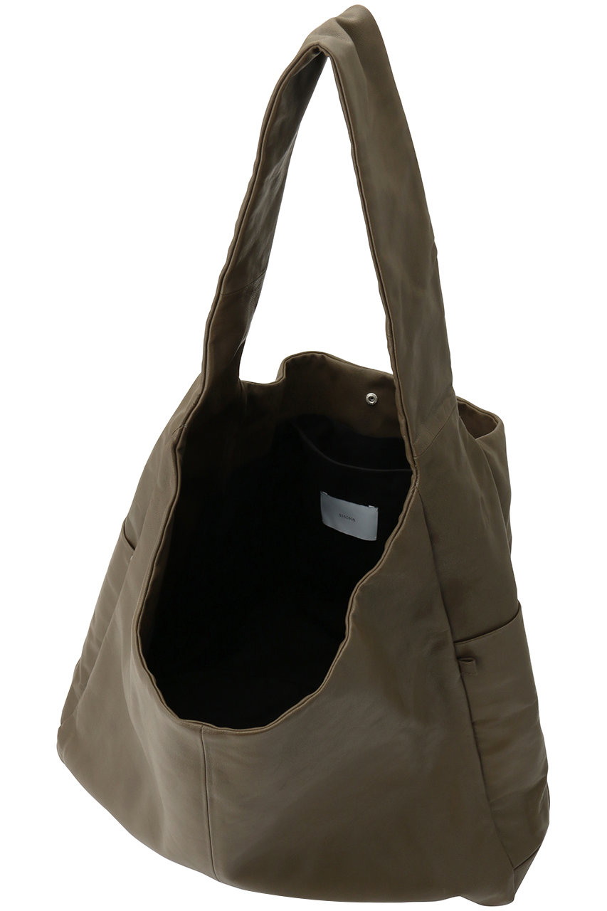 ssstein(シュタイン)｜【UNISEX】GOAT LEATHER SHOULDER BAG/オリーブ