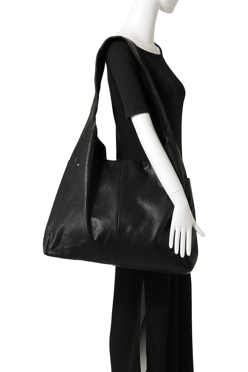 ssstein(シュタイン)｜【UNISEX】GOAT LEATHER SHOULDER BAG/ブラック