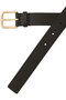 【UNISEX】CLASSIC LEATHER BELT （PINNED BUCKLE） ダークブラウン ONE シュタイン/ssstein