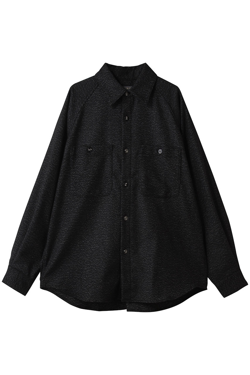 ベリーテイジ/VERYTAGEの【MEN】GOMA フラップポケットシャツ(ブラック/V16516)