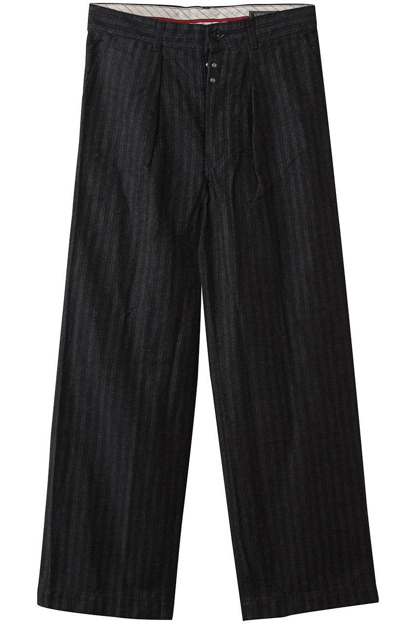 ベリーテイジ/VERYTAGEの【MEN】STRIPIX ストライプパンツ(ブラック/V26306)