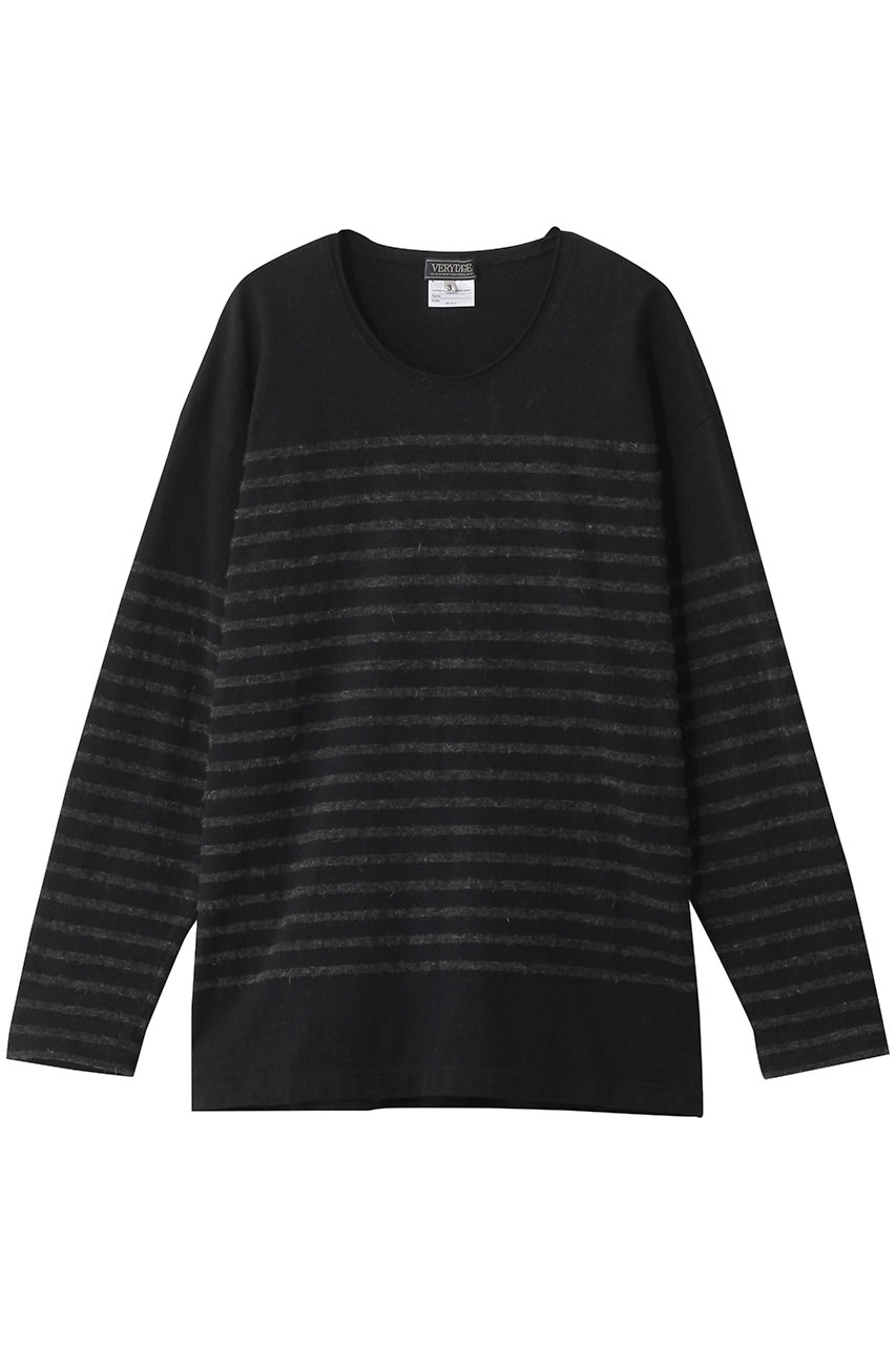 ベリーテイジ/VERYTAGEの【MEN】BASQUIATO ボーダーロングスリーブTシャツ(ブラック/V66501)