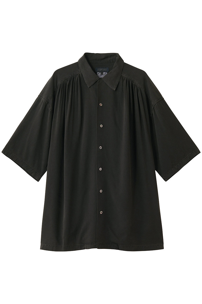 ベリーテイジ/VERYTAGEの【MEN】 ギャザーシャツ(チャコール/V16613)