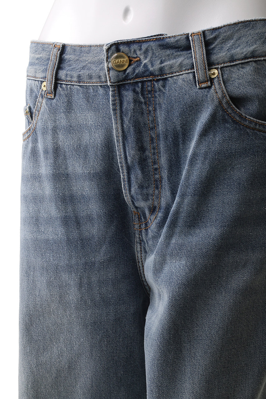 GANNI(ガニー)｜Rigid Denim Izey/ミッドブルーヴィンテージ の