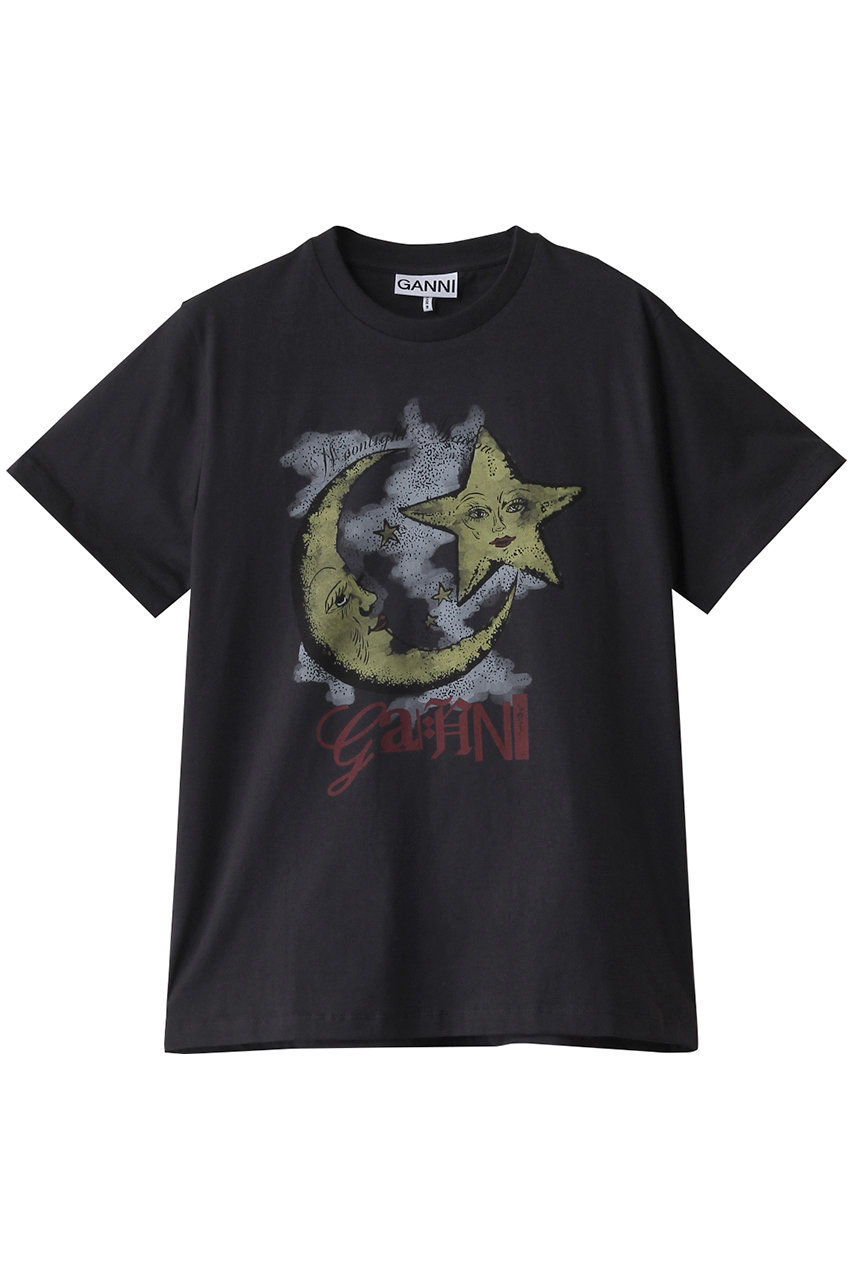 ガニー/GANNIのBasic Jersey Moonlight リラックスTシャツ(ブラック/T4058)