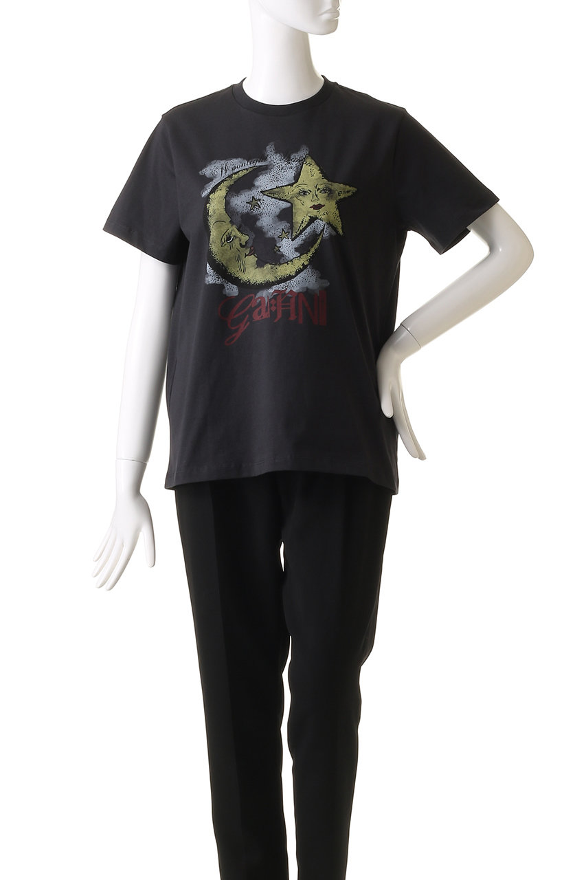 GANNI(ガニー)｜Basic Jersey Moonlight リラックスTシャツ