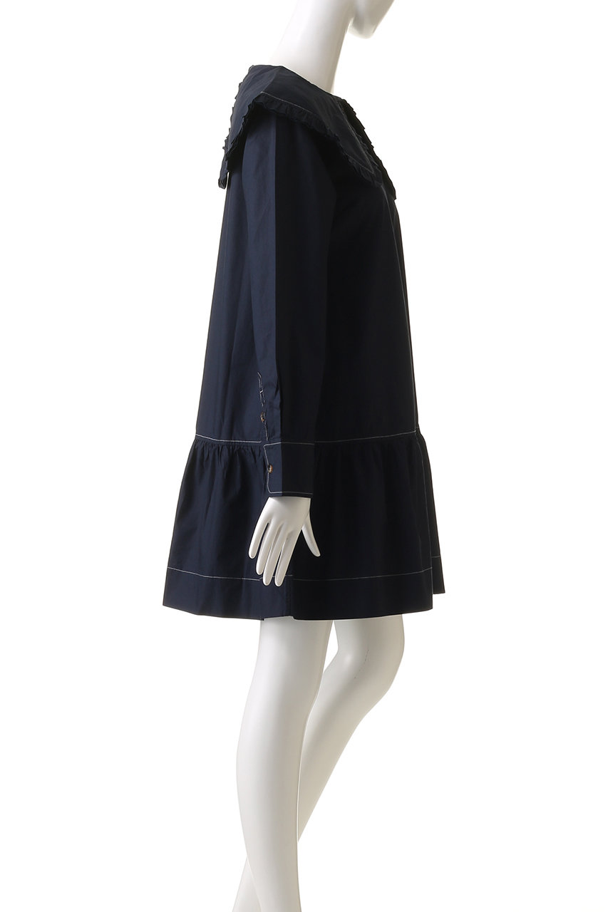 国内発送【DKNY】ベルト付きミニシャツドレス Belted Denim Mini Shirt Dress | DKNY