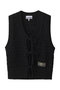 Cotton Mix Tie String ベスト ガニー/GANNI ブラック