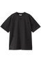 Heavy CottonラインストーンドロップショルダーTシャツ ガニー/GANNI ブラック