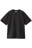 GANNI(ガニー)｜Heavy CottonラインストーンドロップショルダーT