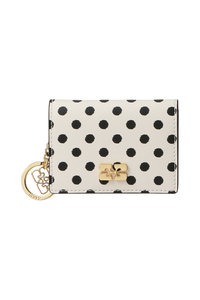 GANNI ミニウォレット ガニー 財布 小銭入れ カードケース セール】Ganni Bou Flap Card Holder Metallic（カードケース