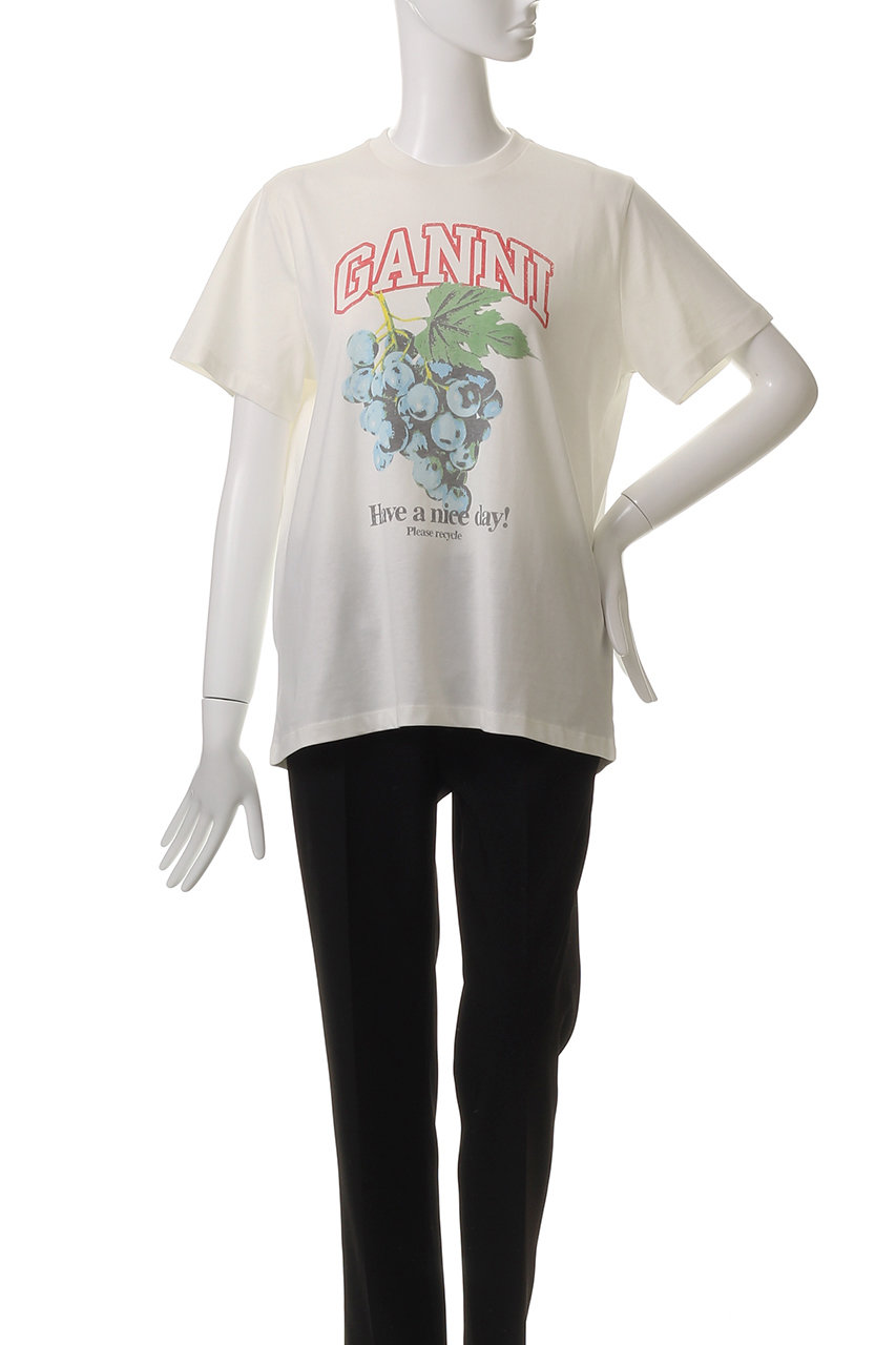 GANNI(ガニー)｜ベーシック コットン ジャージー グレープ