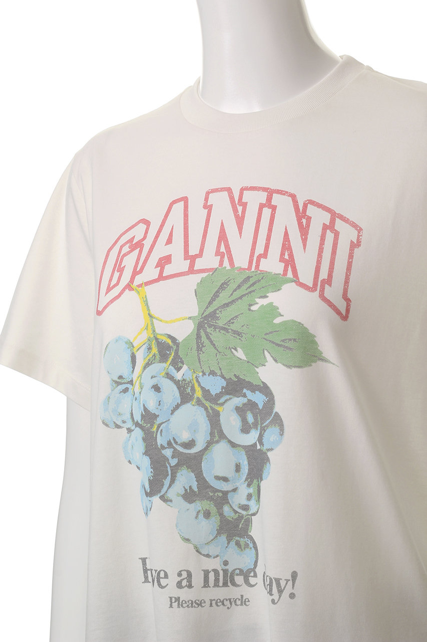 GANNI(ガニー)｜ベーシック コットン ジャージー グレープ