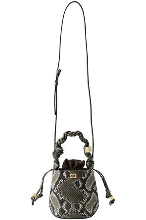 ガニー/GANNIのGanni Bou バケット ミニ スネーク(120600/120601)