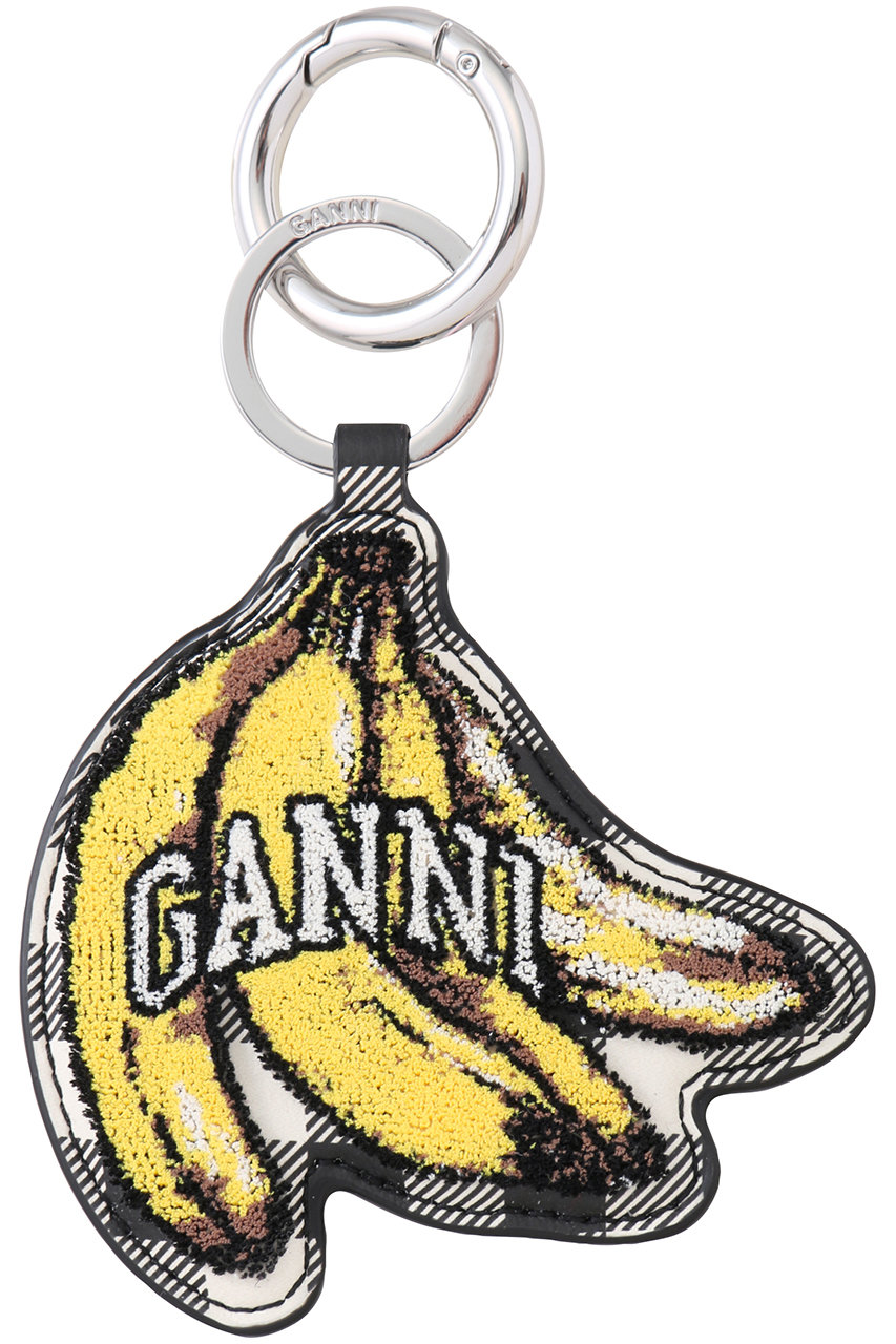 GANNI キーリング ベルベット (ブラック, Onesize) ガニー ELLE SHOP GANNI キーリング ベルベット (ブラック, Onesize) ガニー ELLE SHOP