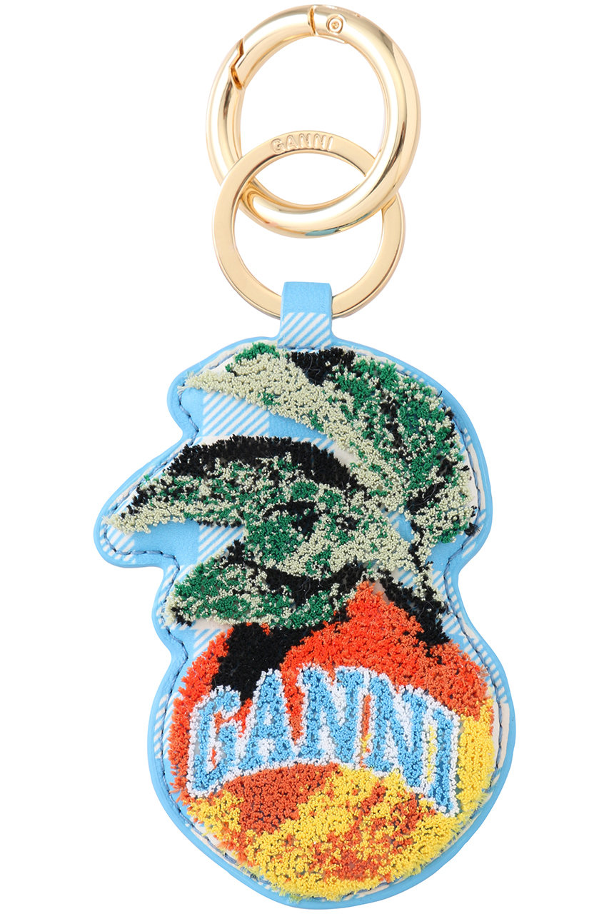 GANNI キーリング ベルベット (アラスカンブルー, Onesize) ガニー ELLE SHOP GANNI キーリング ベルベット (アラスカンブルー, Onesize) ガニー ELLE SHOP