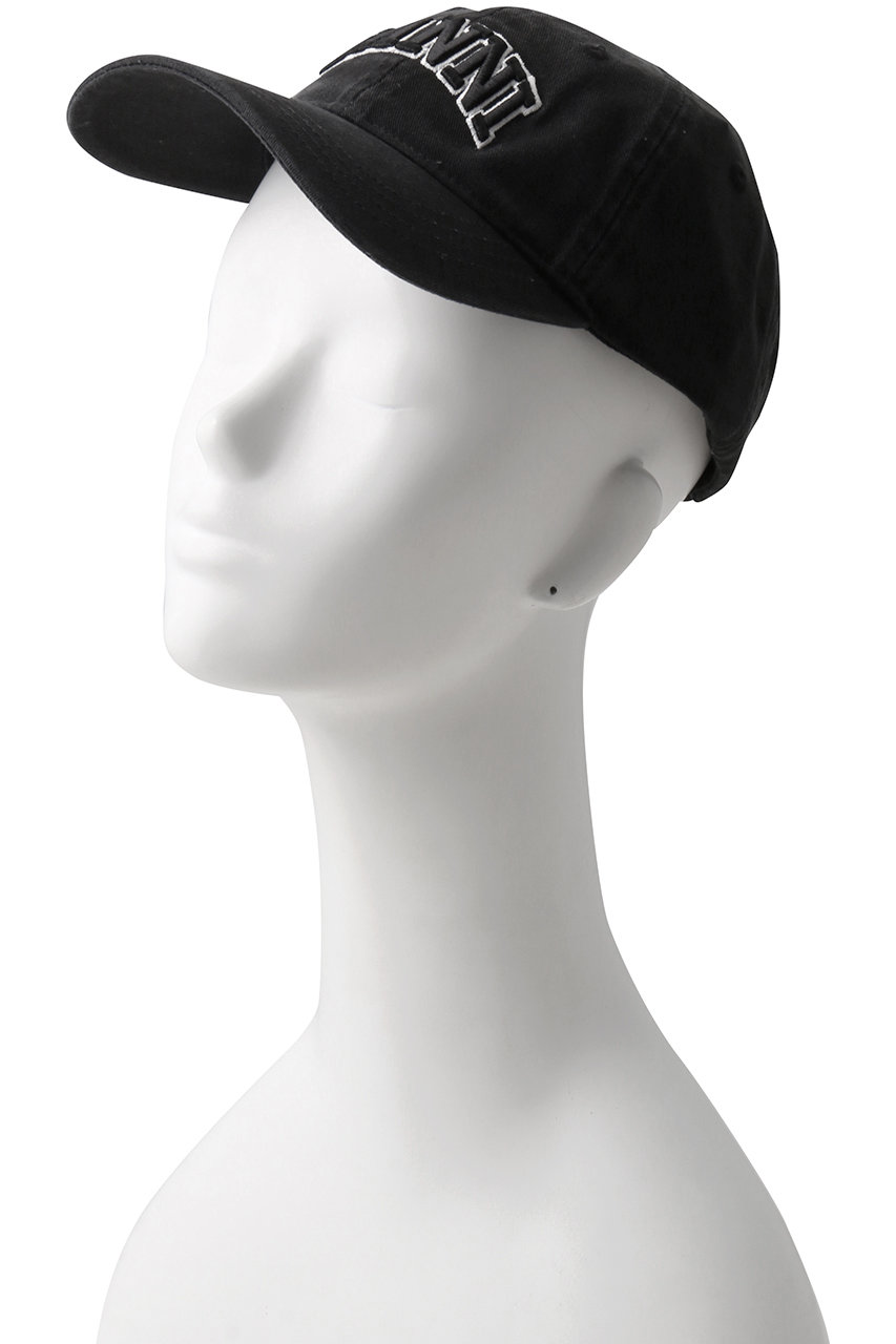 GANNI(ガニー)｜Washed コットン キャンバス キャップ/ブラック の通販