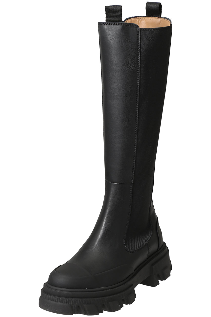 GANNI (ガニ―) レザー チェルシーブーツ セール】GANNI/ガニー CLEATED MID CHELSEA BOOTS / チェルシー