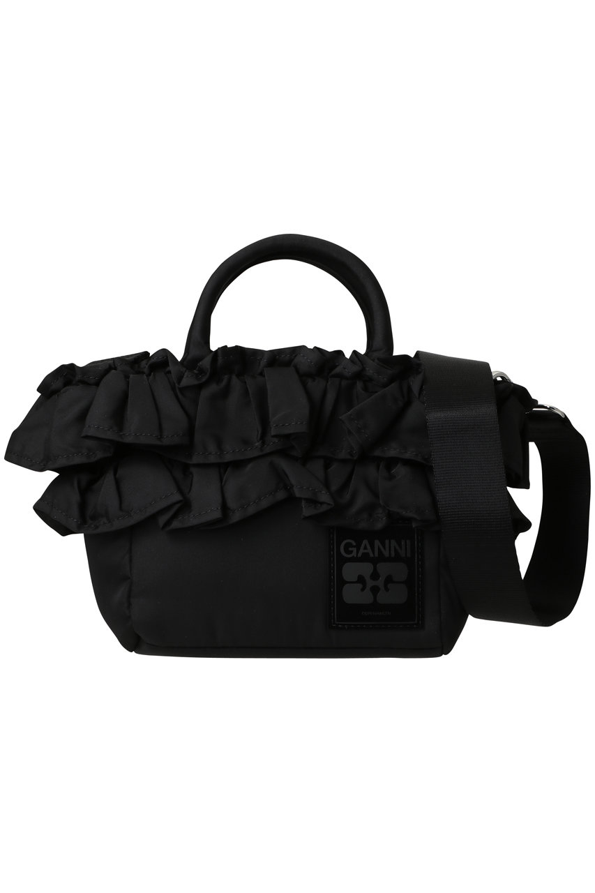ガニー/GANNIのMini ショッパー ラッフル(ブラック/A7187)