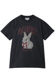 Basic Cotton Jersey  Rabbit プリントTシャツ