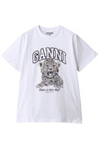 Basic Jersey Leopard Relaxed Tシャツ