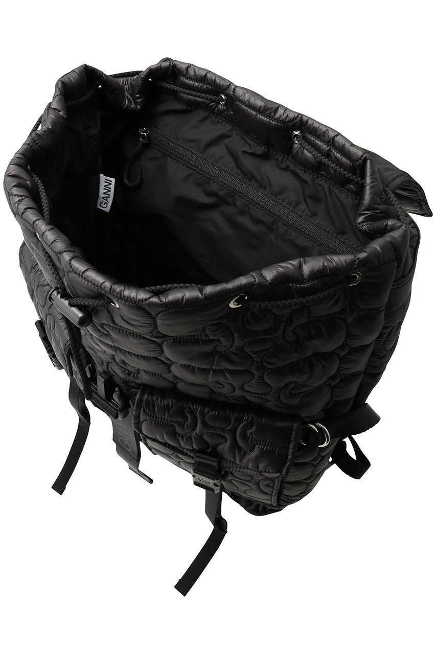GANNI(ガニー)｜Re-Tech Quilted バックパック/ブラック の通販