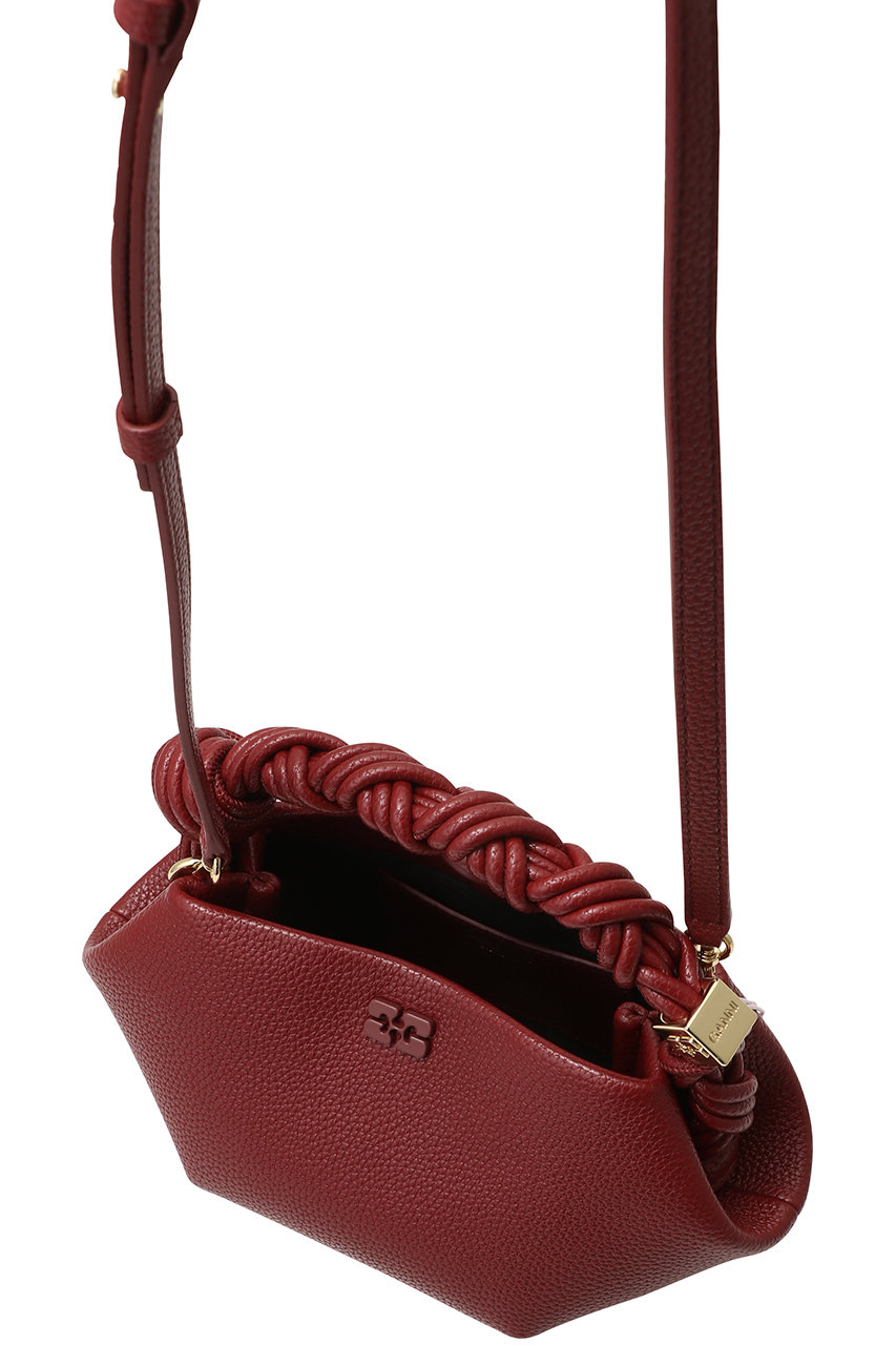 GANNI(ガニー)｜Ganni Bou mini バッグ Grained/レッドダリア の通販