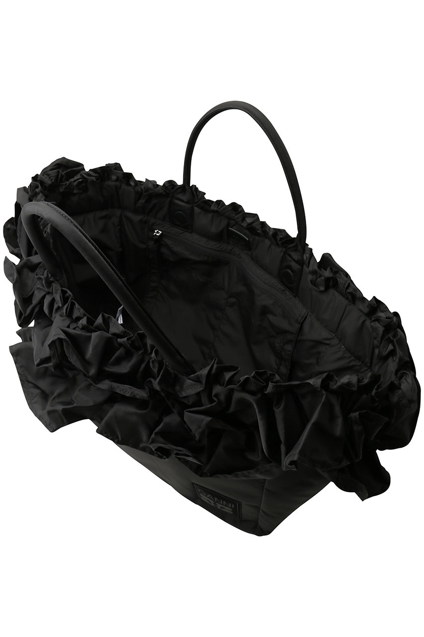GANNI(ガニー)｜XXL ショッパー ラッフル/ブラック の通販｜ELLESHOP
