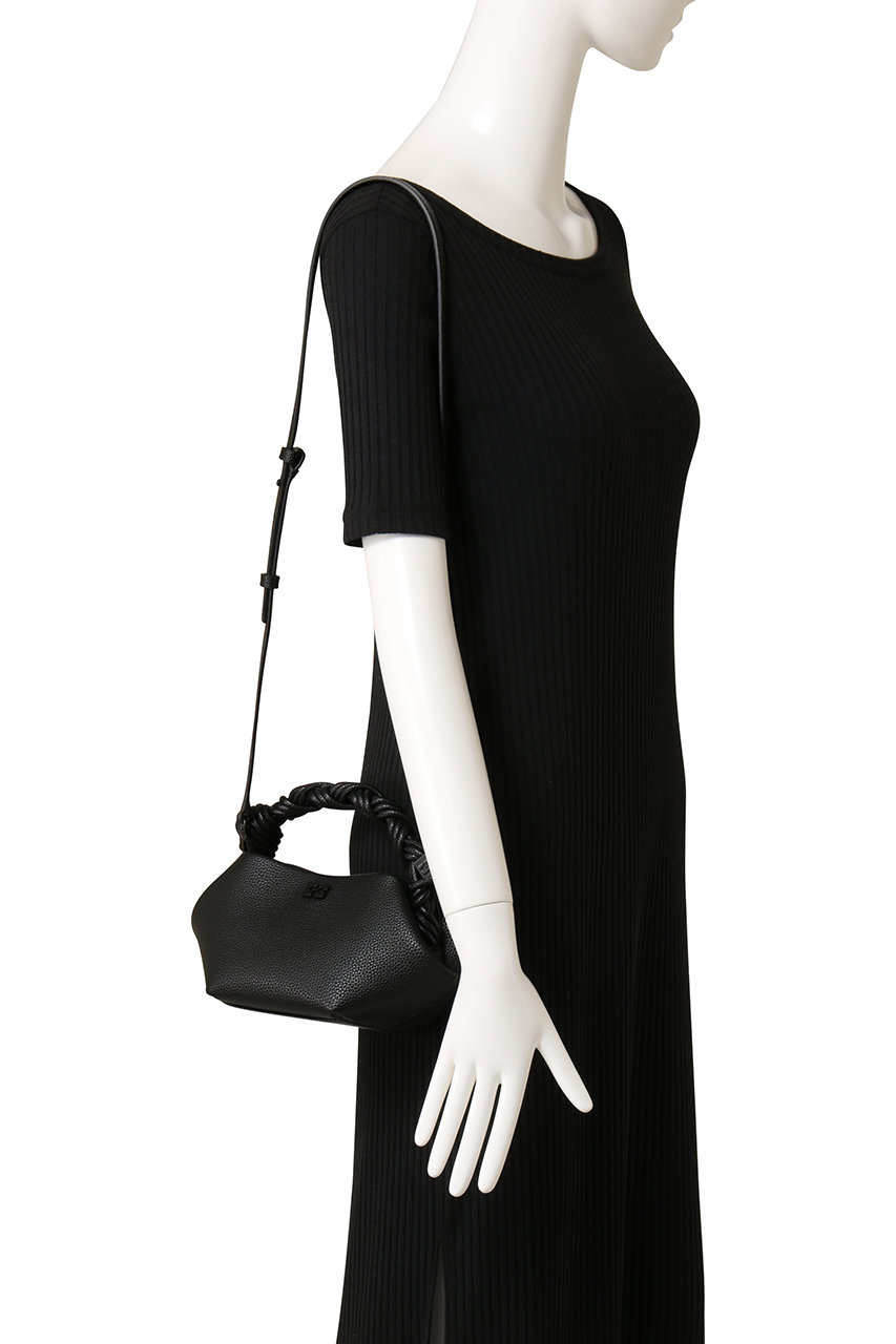 GANNI(ガニー)｜Ganni Bou バッグ mini Grained/ブラック の通販