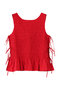 Cotton Poplin スモック タイ ストリング トップス ガニー/GANNI レッド