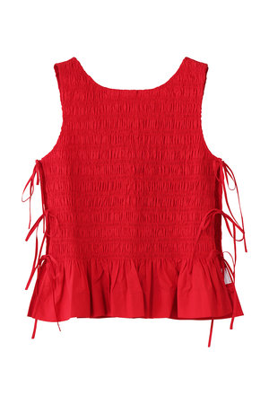 ガニー/GANNIのCotton Poplin スモック タイ ストリング トップス(110100/110101)